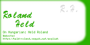 roland held business card